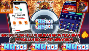 MEI303 BUKTI JACKPOT CAPTAIN’S BOUNTY – Rp 7.000.000 LUNAS !