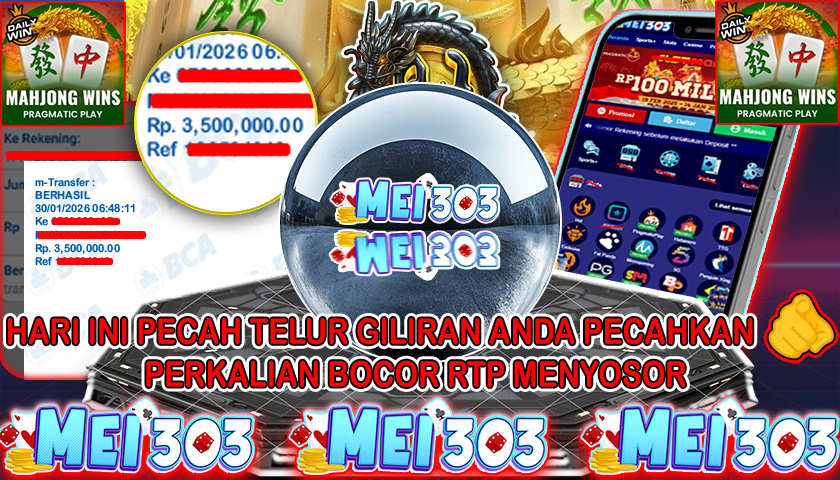 MEI303 BUKTI JACKPOT MAHJONG WINS 3 BLACK SCATTER – Rp 3.500.000 LUNAS!