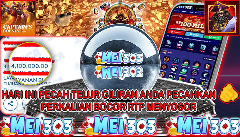 MEI303 BUKTI JACKPOT CAPTAIN’S BOUNTY – Rp 4.100.000 LUNAS!