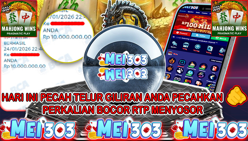 MEI303 BUKTI JACKPOT MAHJONG WINS 3 BLACK SCATTER – Rp 10.000.000 LUNAS!