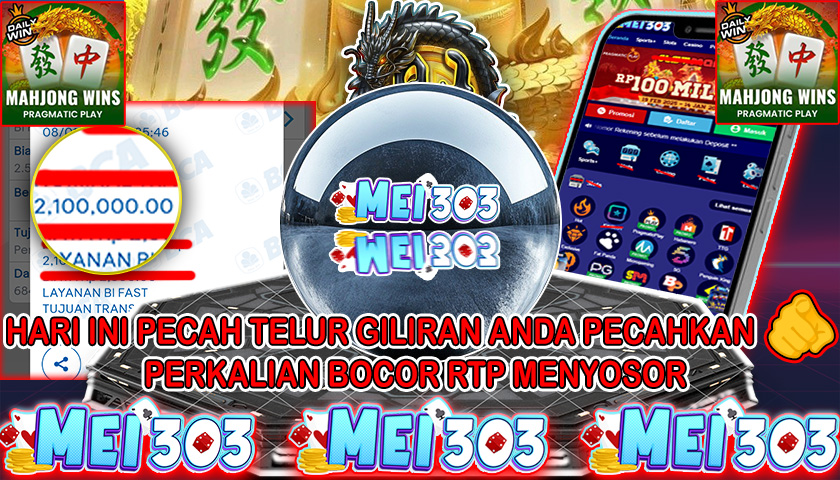 MEI303 BUKTI JACKPOT MAHJONG WINS 3 BLACK SCATTER – Rp 2.100.000 LUNAS!