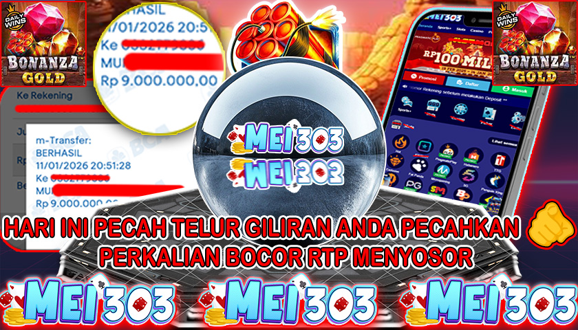 MEI303 BUKTI JACKPOT BONANZA GOLD – Rp 9.000.000 LUNAS!