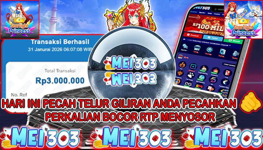 MEI303 BUKTI STARLIGHT PRINCESS BOUNTY – Rp 3.000.000 LUNAS!