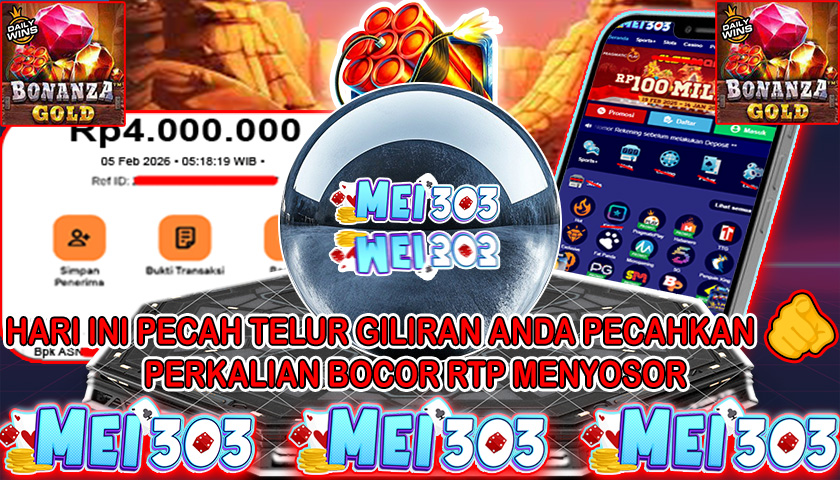 MEI303 BUKTI JACKPOT BONANZA GOLD – Rp 3.000.000 LUNAS!
