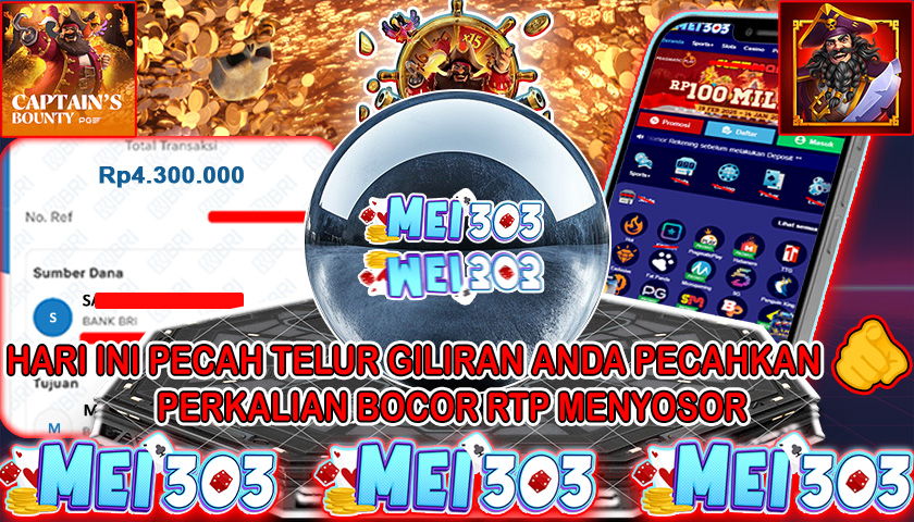 MEI303 BUKTI JACKPOT CAPTAIN’S BOUNTY – Rp 4.300.000 LUNAS!
