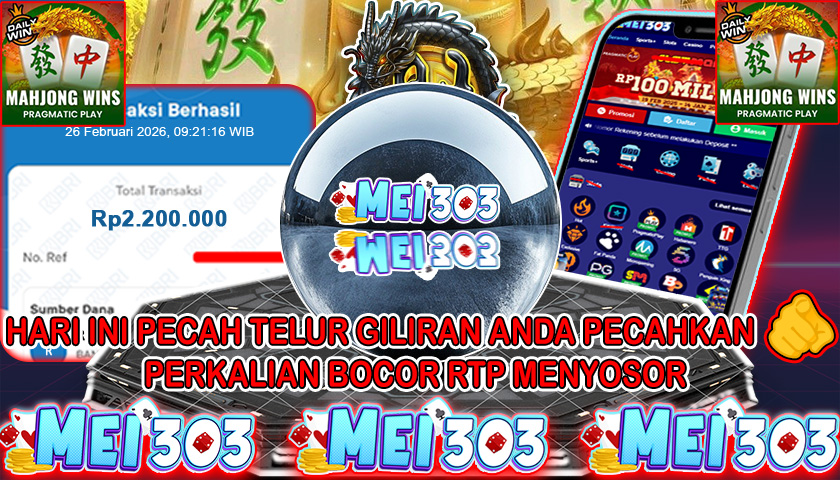 MEI303 BUKTI JACKPOT MAHJONG WINS 3 BLACK SCATTER – Rp 2.200.000 LUNAS!