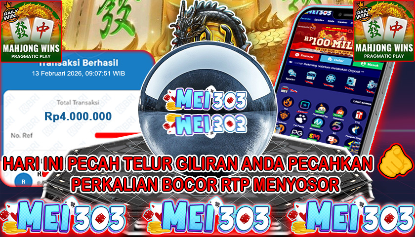 MEI303 BUKTI JACKPOT MAHJONG WINS 3 BLACK SCATTER – Rp 4.000.000 LUNAS!