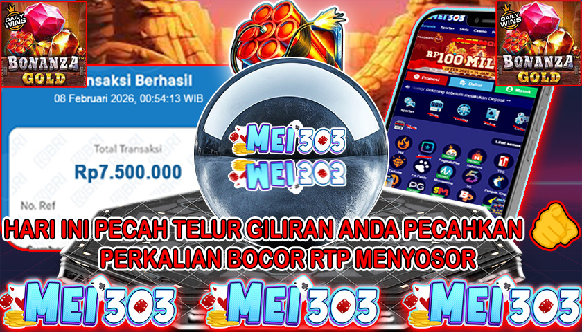 MEI303 BUKTI JACKPOT BONANZA GOLD – Rp 7.500.000 LUNAS!