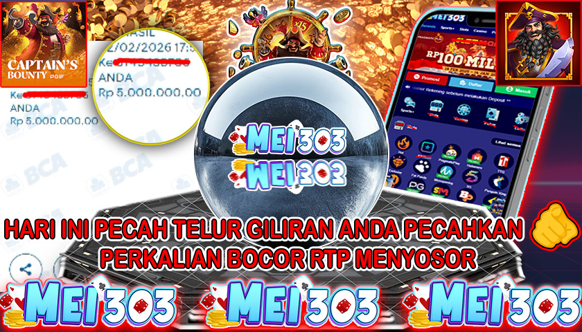 MEI303 BUKTI JACKPOT CAPTAIN’S BOUNTY – Rp 5.000.000 LUNAS!