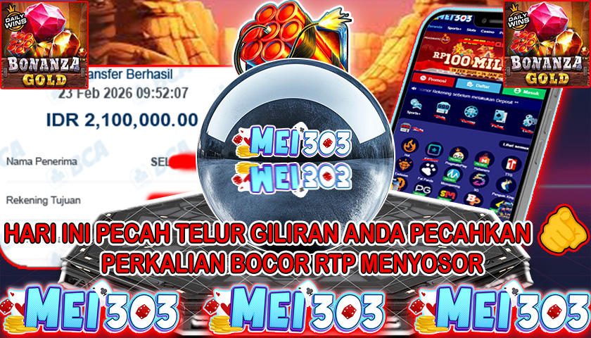 MEI303 BUKTI JACKPOT BONANZA GOLD – Rp 2.100.000 LUNAS!