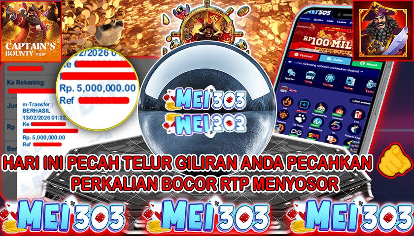 MEI303 BUKTI JACKPOT CAPTAIN’S BOUNTY – Rp 5.000.000 LUNAS!