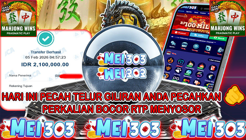 MEI303 BUKTI JACKPOT MAHJONG WINS 3 BLACK SCATTER – Rp 2.100.000 LUNAS!