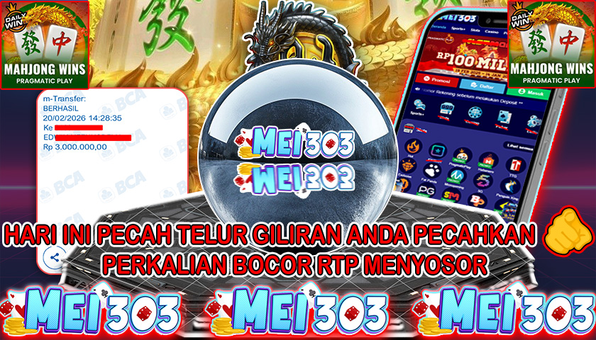 MEI303 BUKTI JACKPOT MAHJONG WINS 3 BLACK SCATTER – Rp 3.000.000 LUNAS!