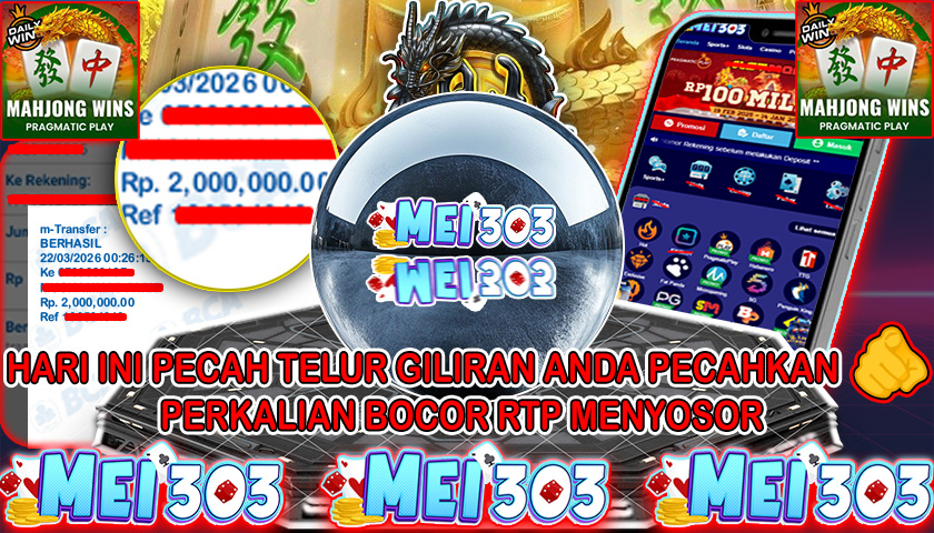 MEI303 BUKTI JACKPOT MAHJONG WINS 3 BLACK SCATTER – Rp 2.000.000 LUNAS!