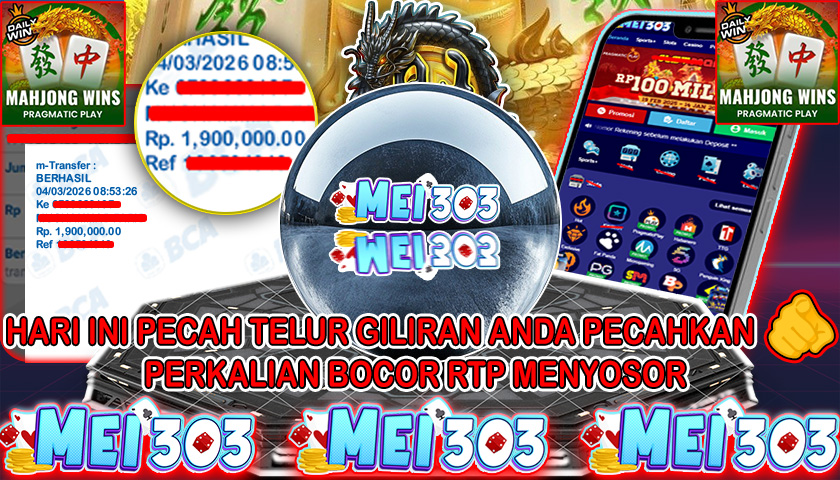 MEI303 BUKTI JACKPOT MAHJONG WINS 3 BLACK SCATTER – Rp 1.900.000 LUNAS!