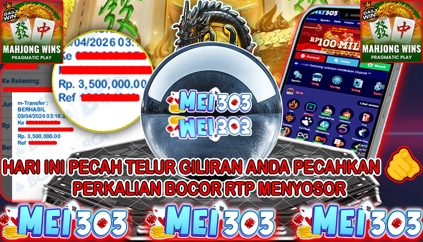 MEI303 BUKTI JACKPOT MAHJONG WINS 3 BLACK SCATTER – Rp 3.500.000 LUNAS!