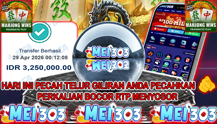 MEI303 BUKTI JACKPOT MAHJONG WINS 3 BLACK SCATTER – Rp 3.250.000 LUNAS!