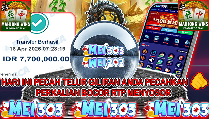 MEI303 BUKTI JACKPOT MAHJONG WINS 3 BLACK SCATTER – Rp 7.700.000 LUNAS!