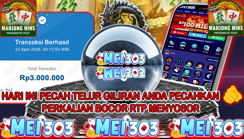 MEI303 BUKTI JACKPOT MAHJONG WINS 3 BLACK SCATTER – Rp 3.000.000 LUNAS!