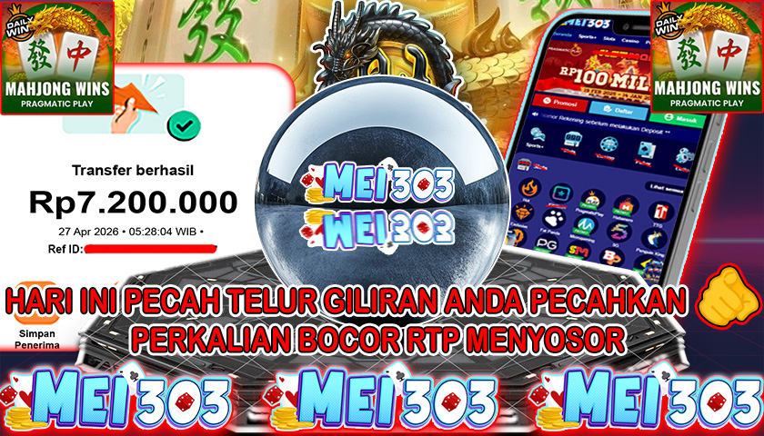MEI303 BUKTI JACKPOT MAHJONG WINS 3 BLACK SCATTER – Rp 7.200.000 LUNAS!