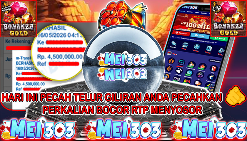 MEI303 BUKTI JACKPOT BONANZA GOLD – Rp 5.000.000 LUNAS!