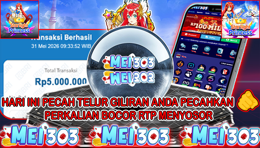 MEI303 BUKTI STARLIGHT PRINCESS – Rp 5.000.000 LUNAS!