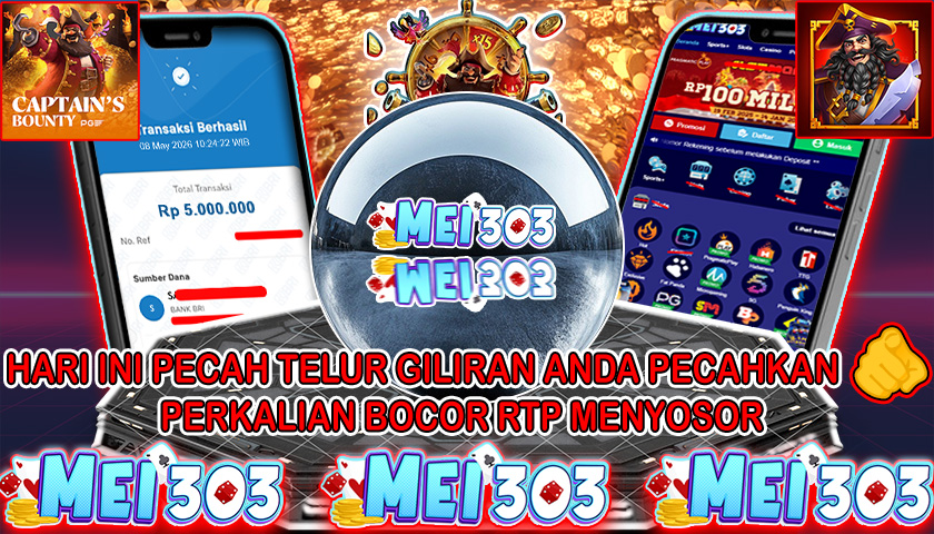MEI303 BUKTI JACKPOT CAPTAIN’S BOUNTY – Rp 5.000.000 LUNAS!