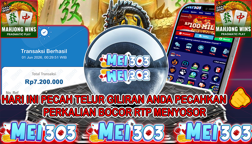 MEI303 BUKTI JACKPOT MAHJONG WINS 3 BLACK SCATTER – Rp 7.200.000 LUNAS!